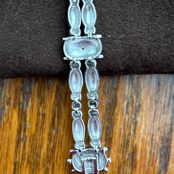 Ross-Simons Sterling Silver Beaded w/Diamond Accent Bracelet - Picture 5 of 7